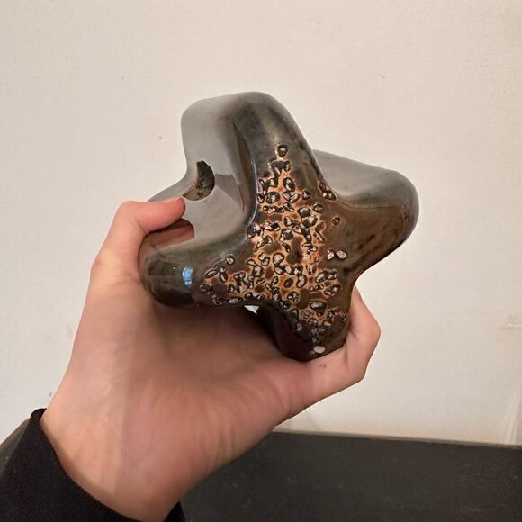 Vintage MCM Industrial Form Glazed Sculpture - Picture 4 of 5